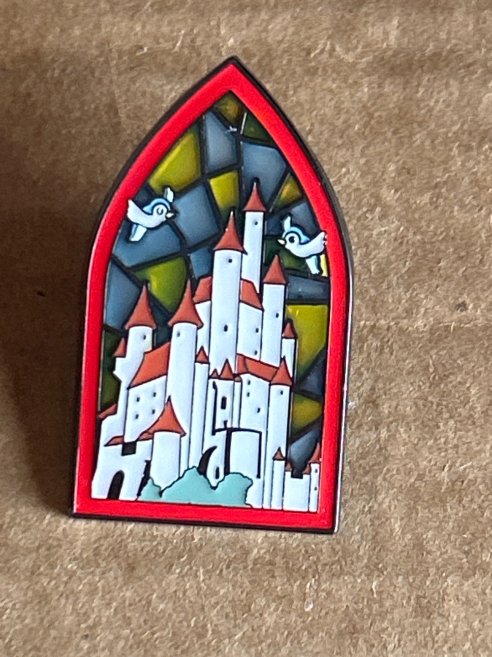 Loungefly Snow White Princess Stained Glass Castle Pin Disney